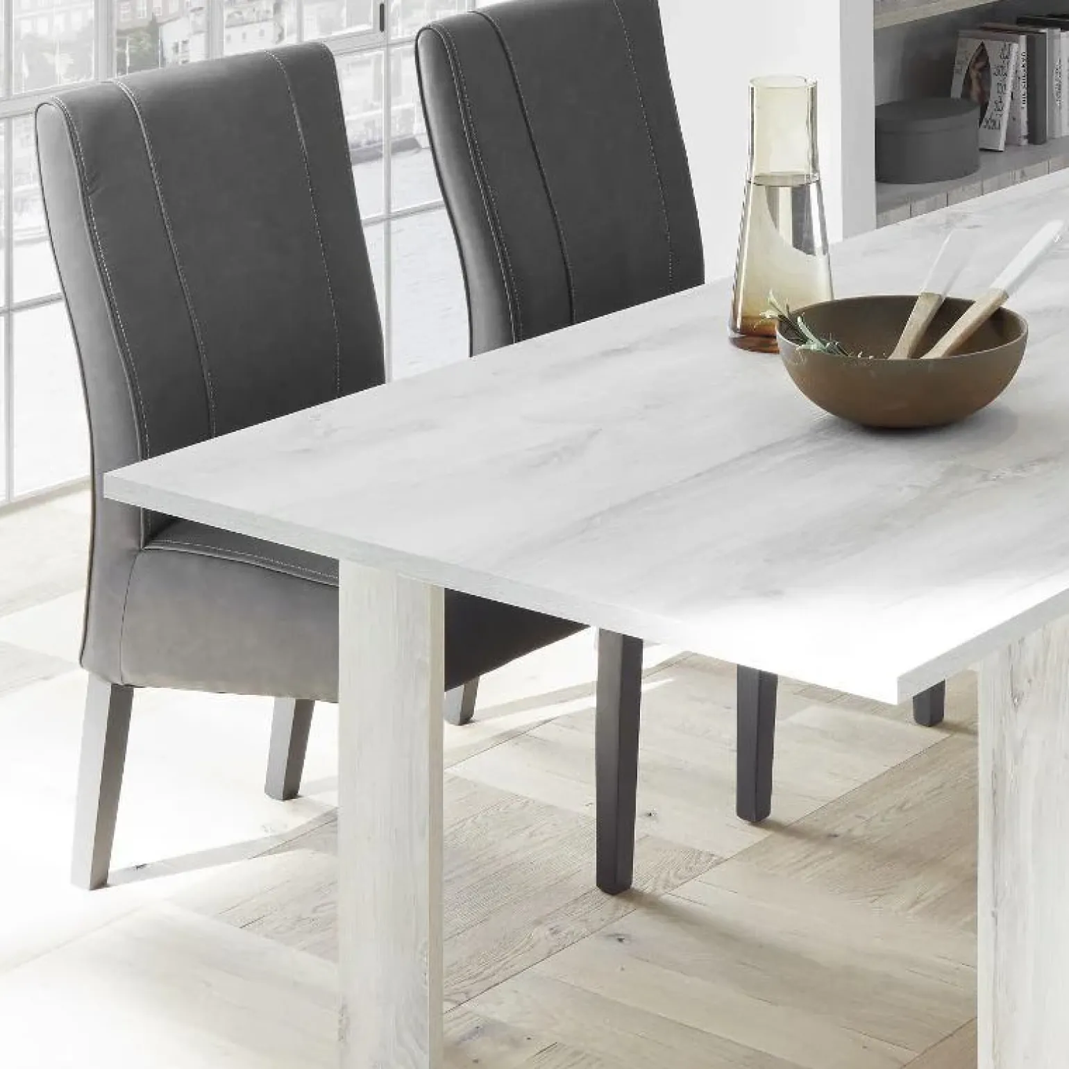 Allunga 90x48cm pino bianco per tavolo Florena 180cm
