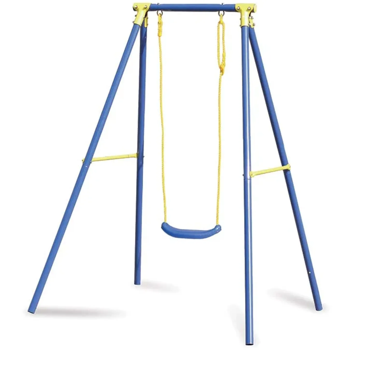 Altalena da giardino per bambini 1 posto 137x182cm acciaio Ludo