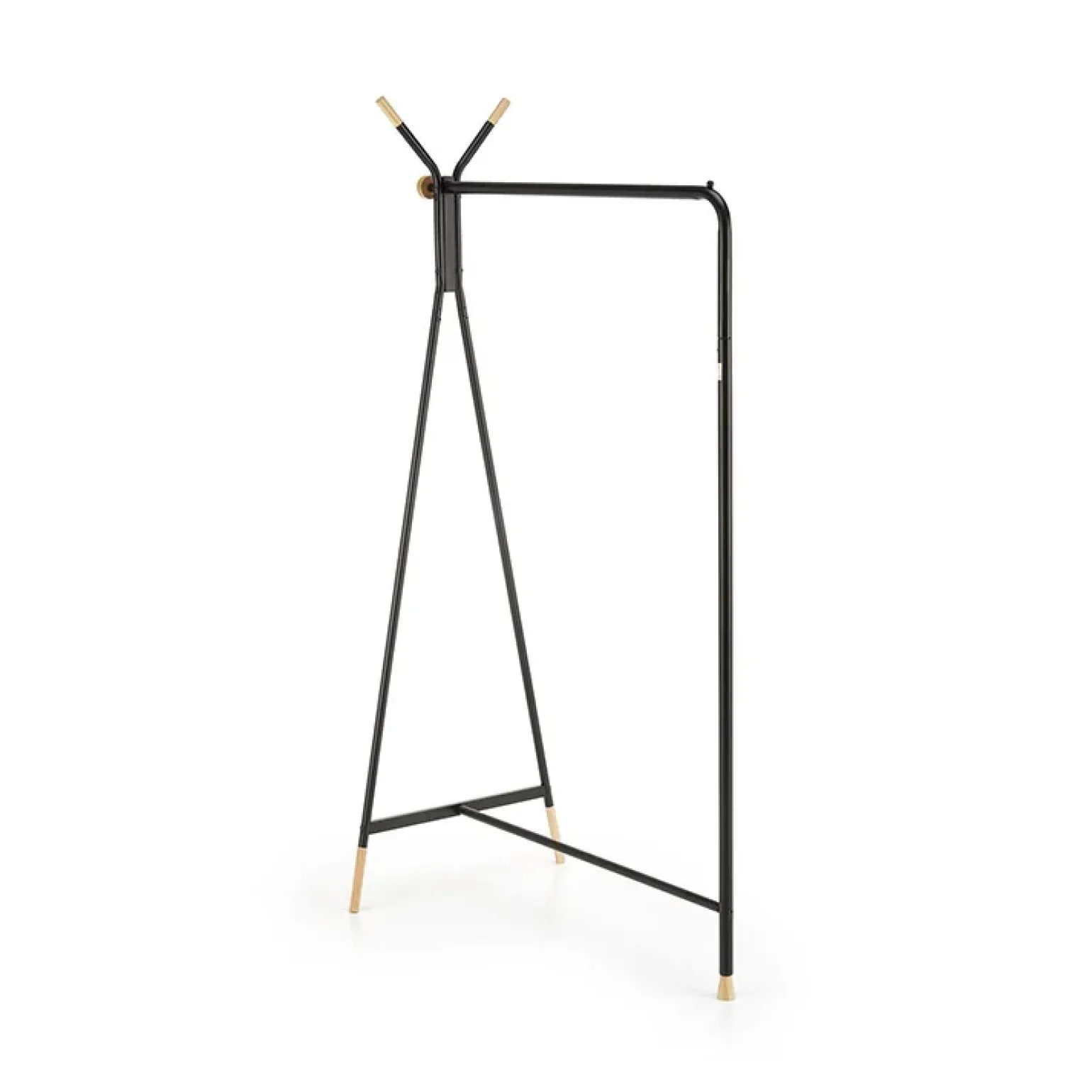 Appendiabiti da ingresso 91x165h cm moderno in acciaio nero rovere Shira