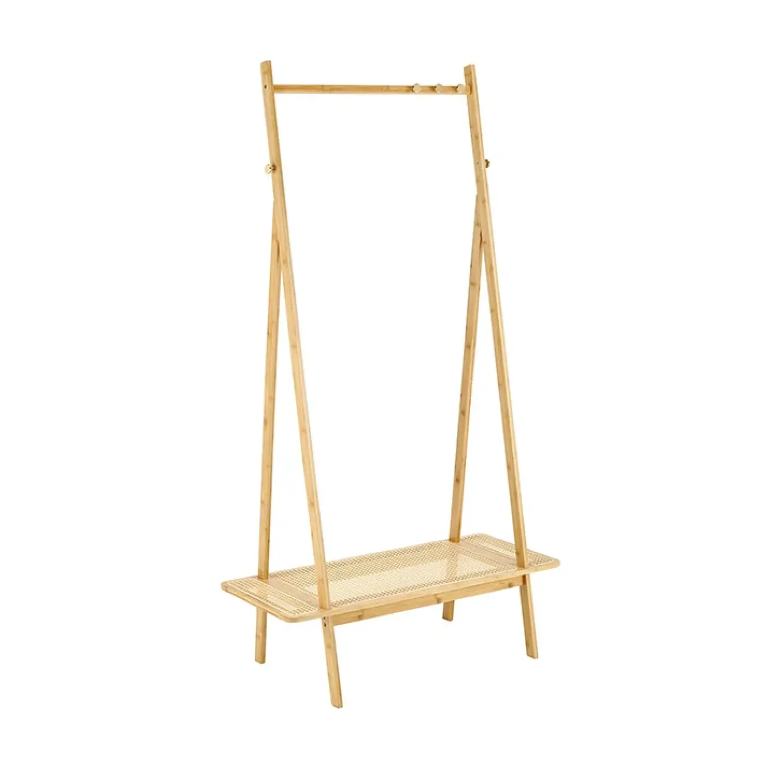 Appendiabiti da ingresso 68x168h cm rattan bambù rovere Shadow