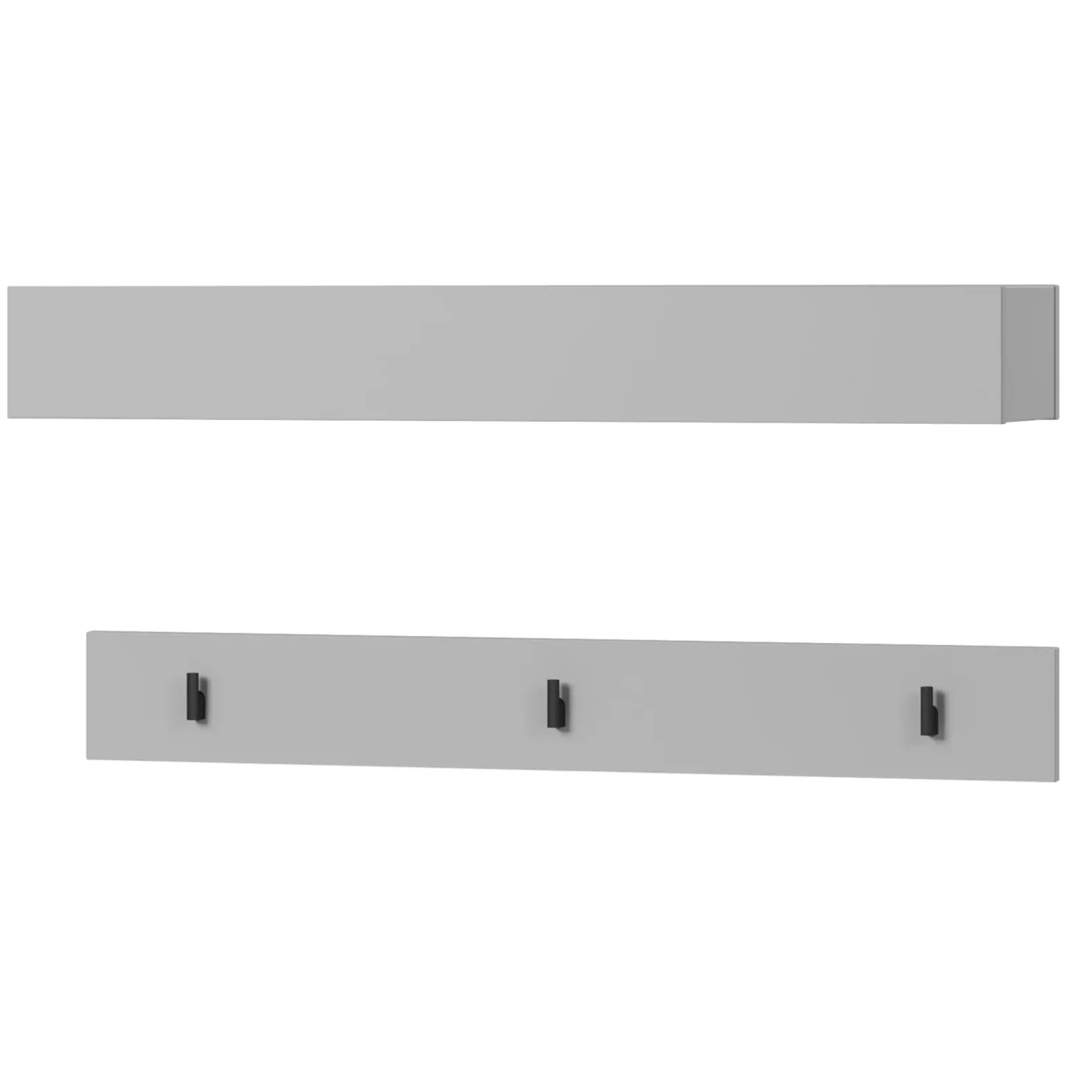 Appendiabiti da parete 92x12h cm grigio Accent