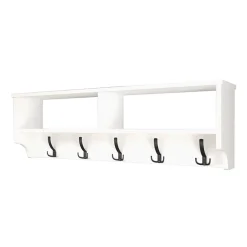 Appendiabiti da parete 120x37h cm con vani bianco Fionia