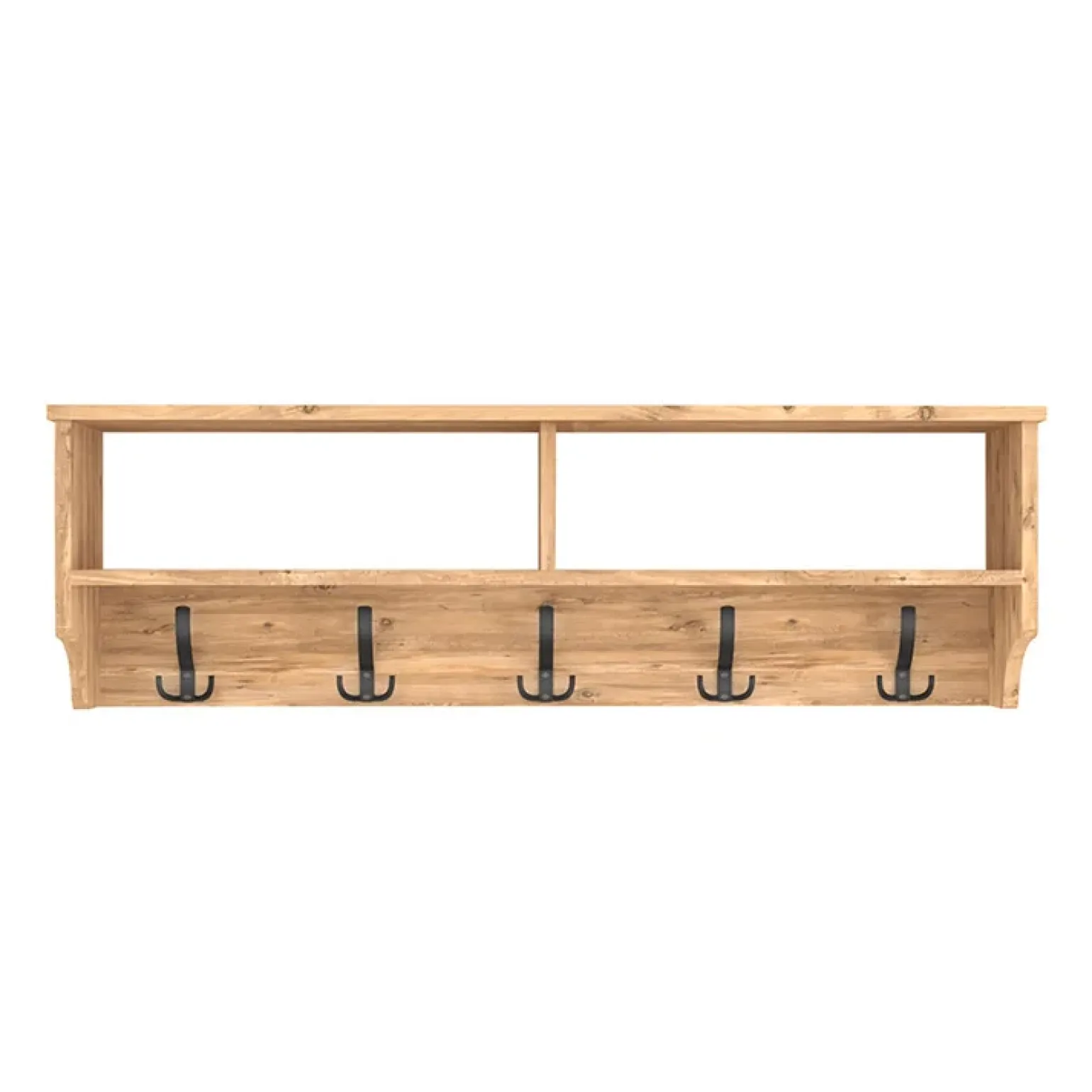 Appendiabiti da parete 120x37h cm con vani rovere Fionia
