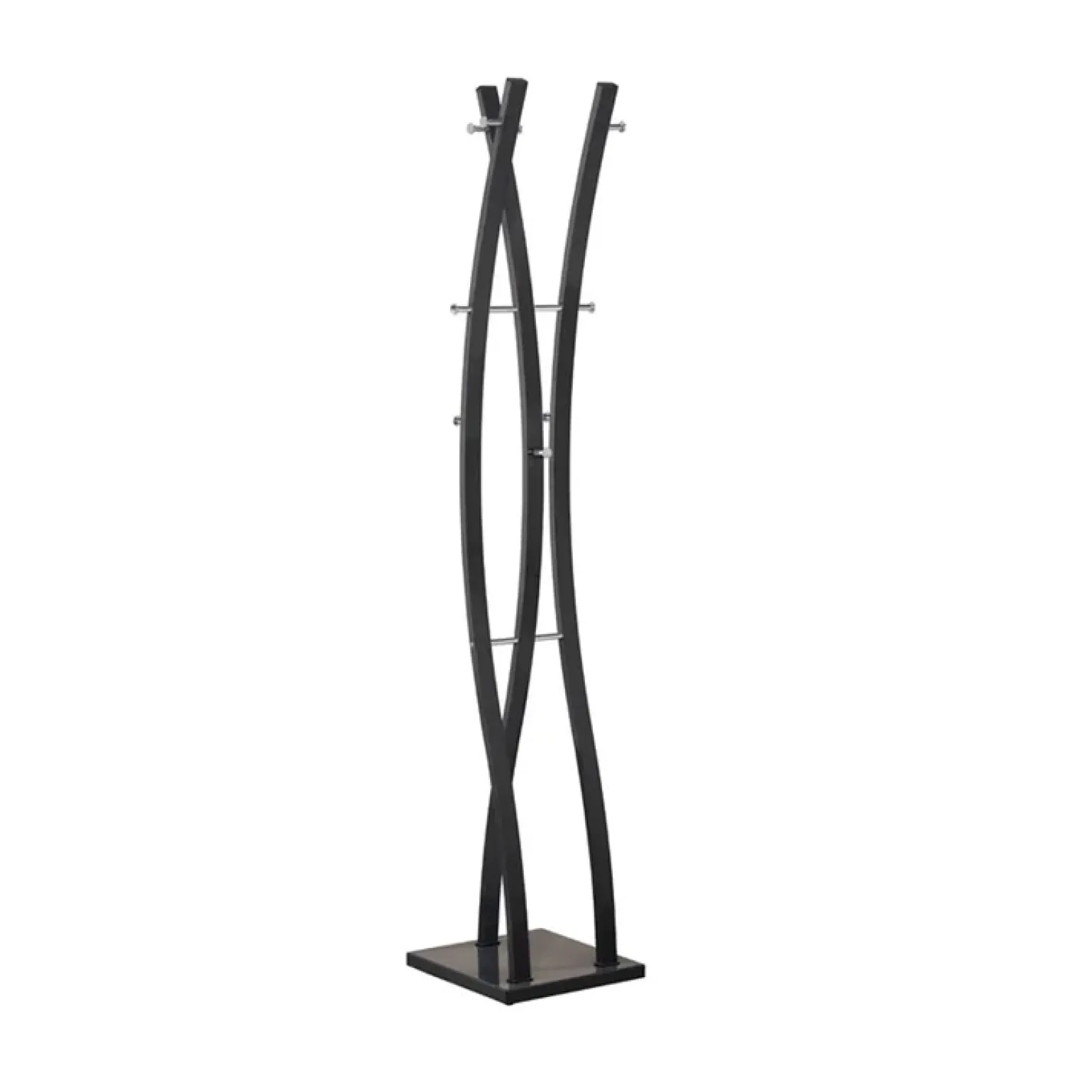 Appendiabiti 35x179h cm da terra design acciaio nero Bucarest