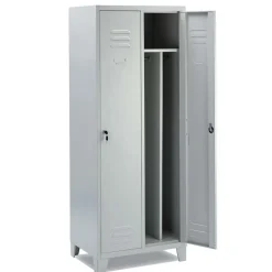 Armadio da esterno 2 ante multiuso 69x180cm grigio Jek