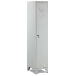 Armadio da esterno moderno 1 anta multiuso 36x180cm grigio Jek