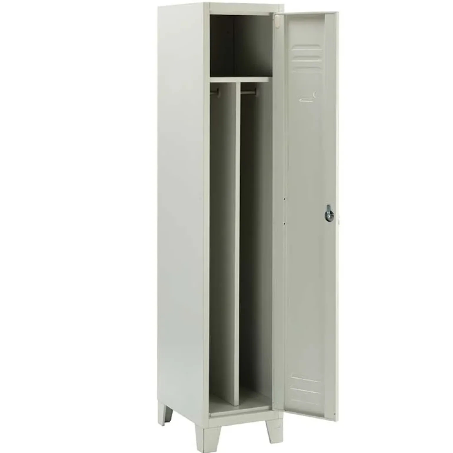 Armadio da esterno moderno 1 anta multiuso 36x180cm grigio Jek