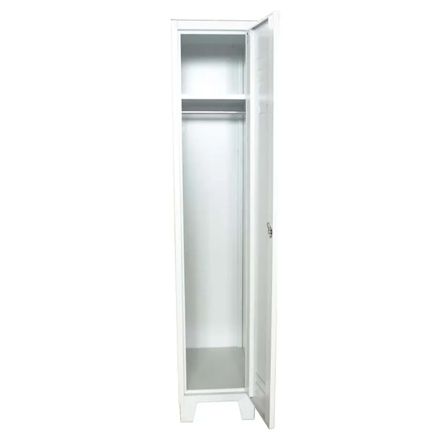 Armadio in metallo 1 anta 36x180cm grigio Fabric