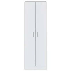 Armadio scarpiera 59x180h cm 2 ante battenti bianco opaco Easy