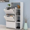 Armadio scarpiera 90x143h cm bianco opaco Connie