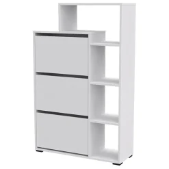 Armadio scarpiera 90x143h cm bianco opaco Connie