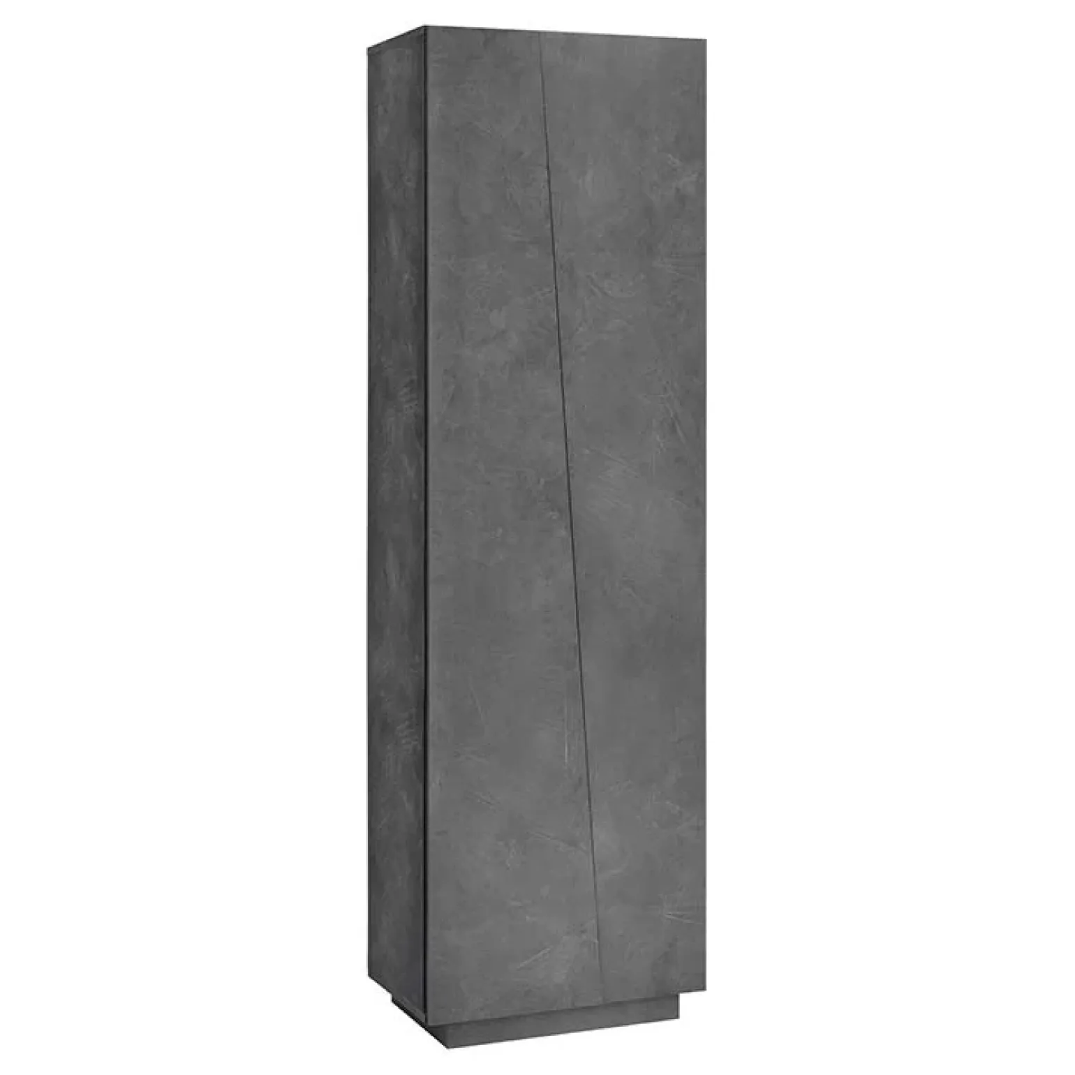 Armadio soggiorno 60x200h cm moderno 2 ante ossido Candia Gihome®