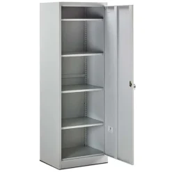 Armadio 62x180cm da esterno 1 anta multiuso grigio Leg