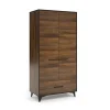 Armadio 91x185h cm 2 ante 1 cassetto noce Line