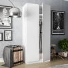 Armadio 81x180h cm 2 ante battenti  moderno bianco opaco Oz