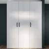Armadio 170x228h cm 3 ante battenti moderno pino bianco Angara