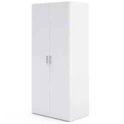 Armadio 78x176h cm 2 ante battenti bianco opaco Light Gihome®