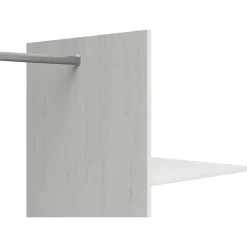 Armadio 102x201h cm 2 ante bianco frassinato rovere Lars