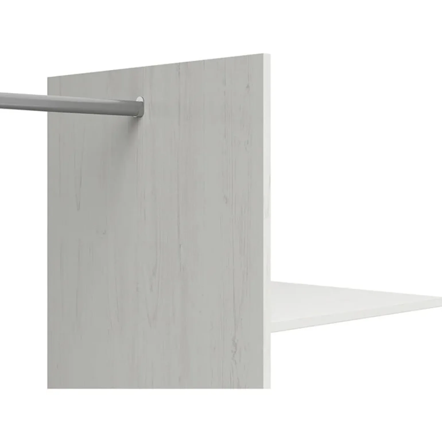 Armadio 102x201h cm 2 ante bianco frassinato rovere Lars