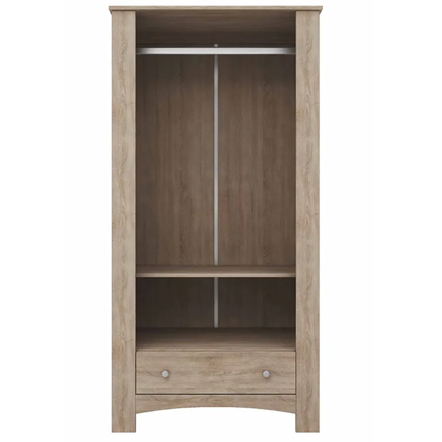Armadio 90x181h cm 2 ante con cassetto rovere sonoma Londra