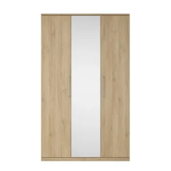 Armadio 121x199h cm 3 ante con specchio rovere Dogliani