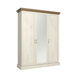 Armadio 157x197h cm 3 ante con specchio pino frassinato rovere Blend