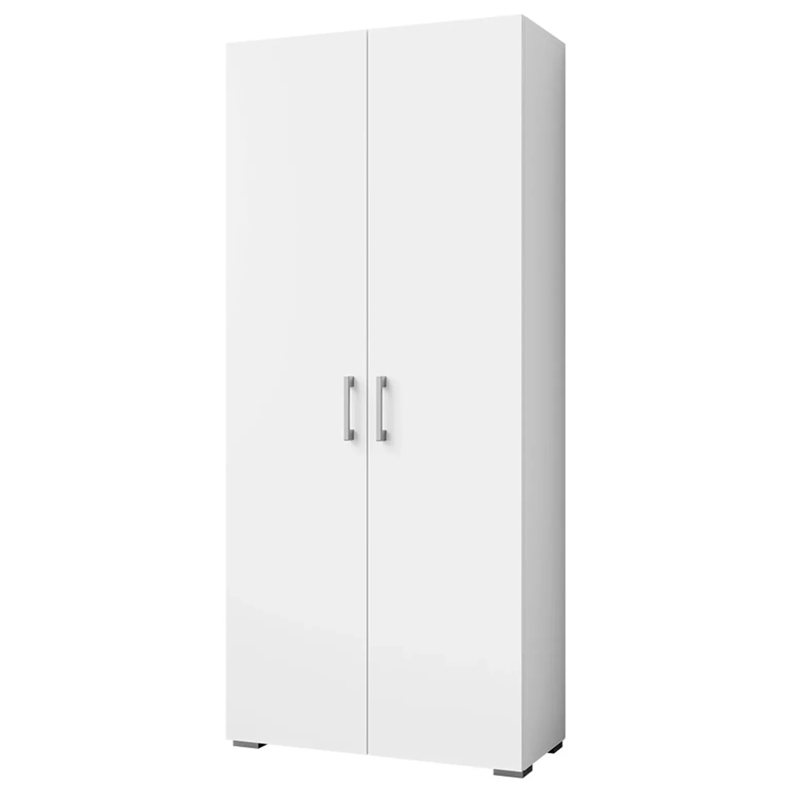 Armadio 80x190h cm 2 ante design moderno bianco Pastello