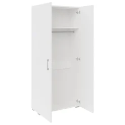 Armadio 80x190h cm 2 ante design moderno bianco Pastello