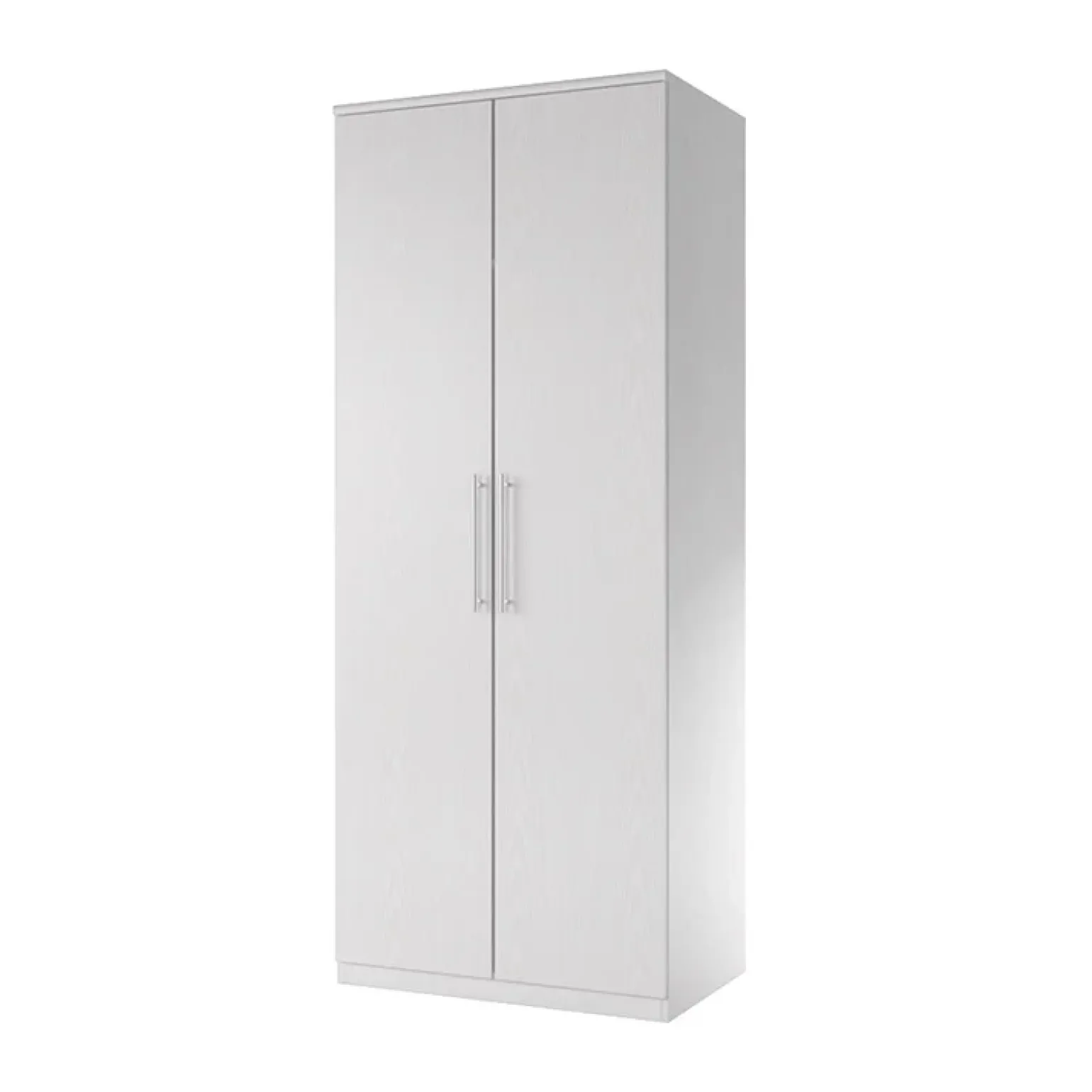 Armadio 81x199h cm 2 ante moderno bianco frassinato Dogliani