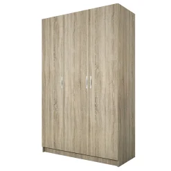 Armadio 120x190h cm 3 ante moderno rovere sonoma Rodari