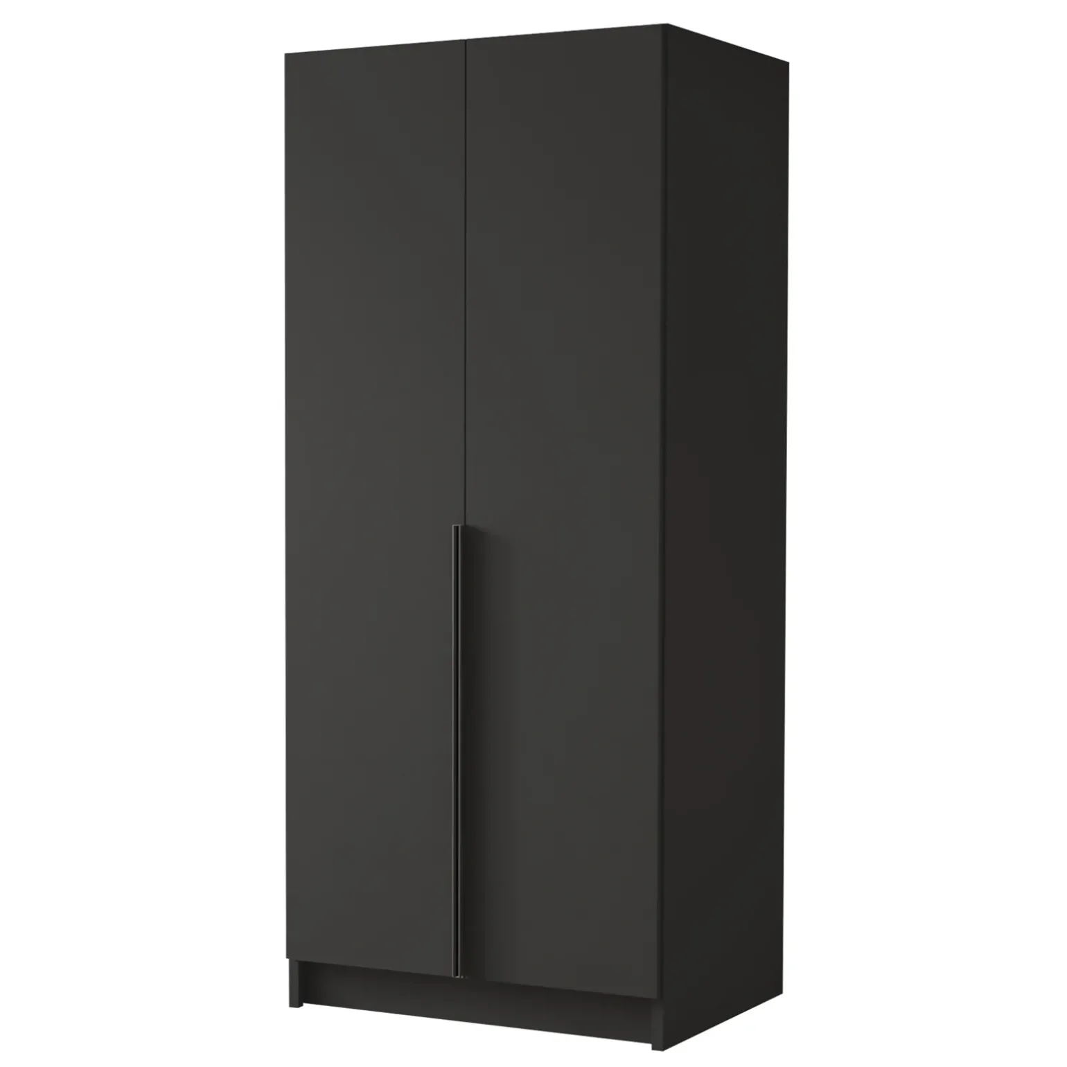 Armadio 100x215h cm 2 ante moderno nero Glammy 2