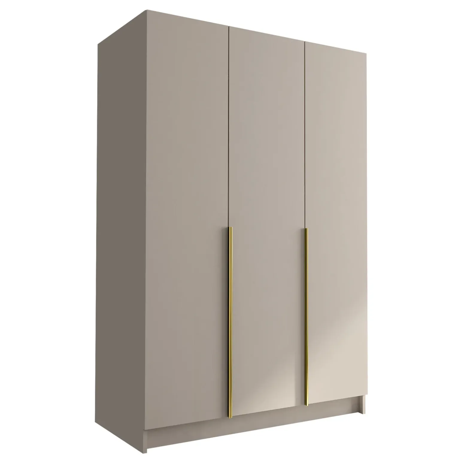 Armadio 150x215h cm 3 ante moderno beige oro Glammy 3