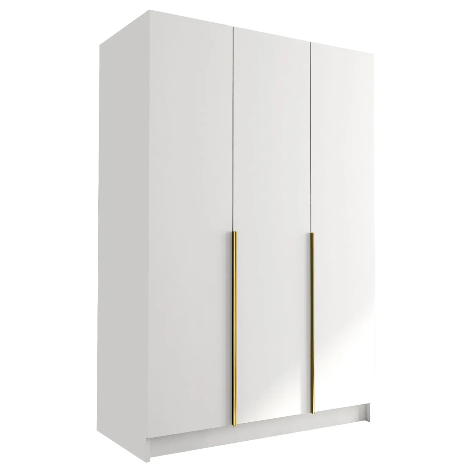 Armadio 150x215h cm 3 ante moderno bianco oro Glammy 3