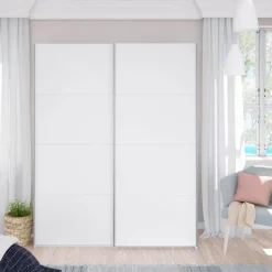 Armadio 150X200h cm 2 ante scorrevoli bianco opaco Taylor