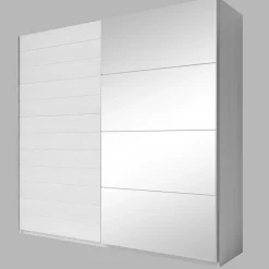 Armadio 220x210h cm 2 ante scorrevoli bianco frassinato Cortina Gihome®
