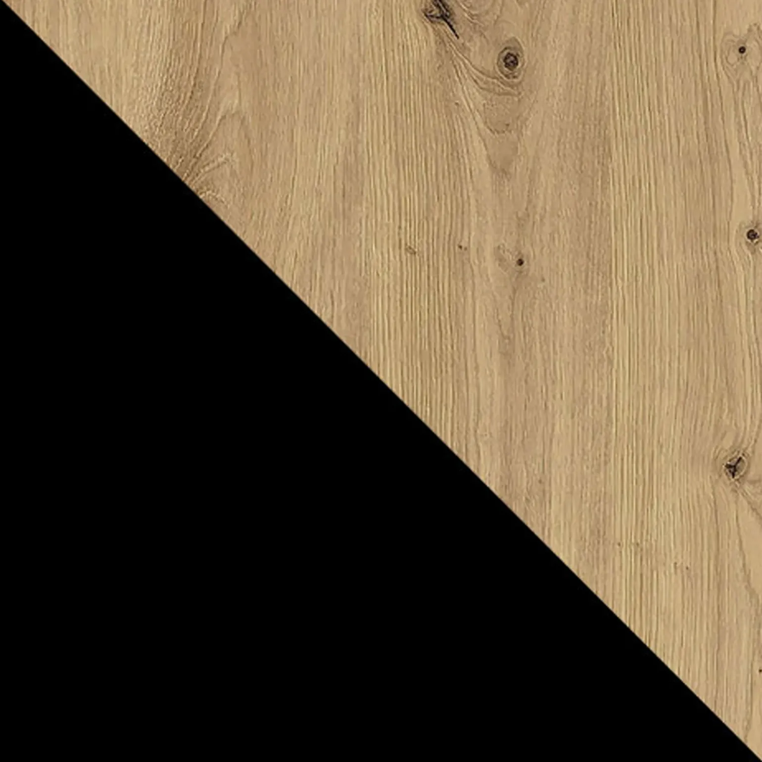 Armadio 200x215h cm 2 ante scorrevoli con specchio rovere nero opaco Silven