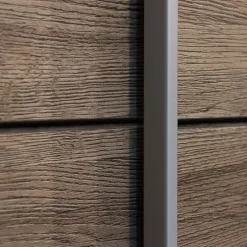 Armadio 270x210h cm 2 ante scorrevoli con specchio rovere scuro Brock Gihome®