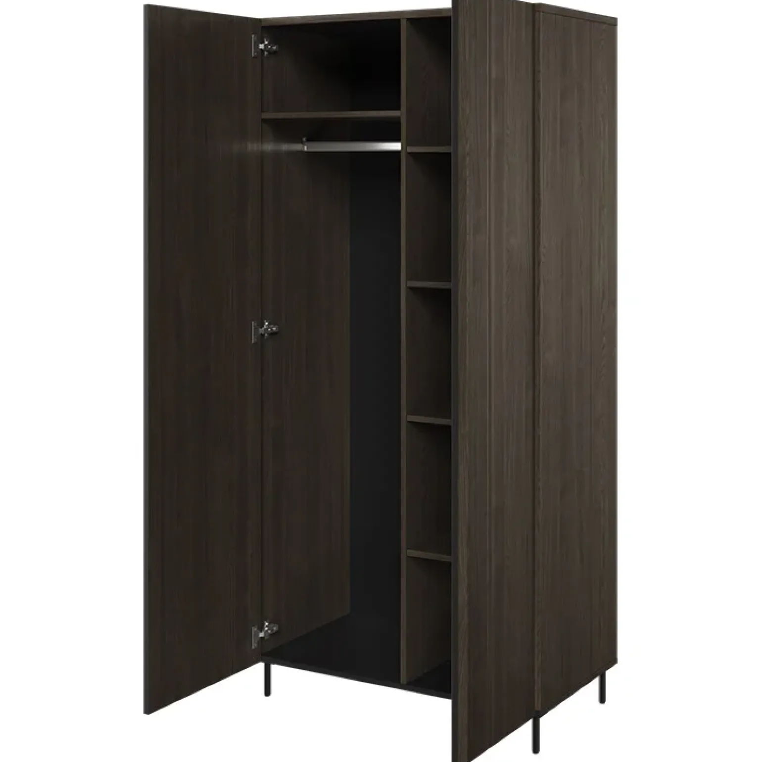 Armadio 92x196h cm 2 ante wengè Blackwood
