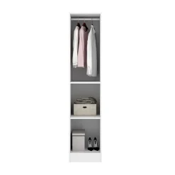 Armadio 41x184h cm con barra appendiabiti legno bianco Juan