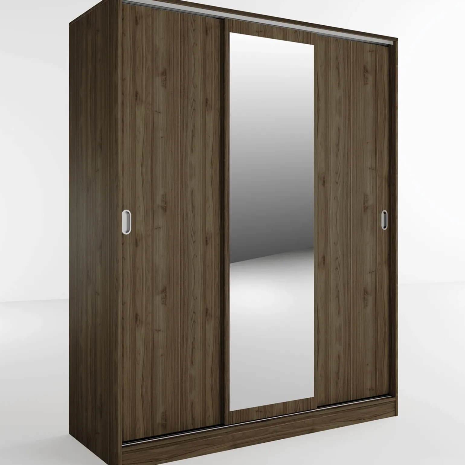 Armadio 150x191h cm scorrevole con specchio noce Collodi