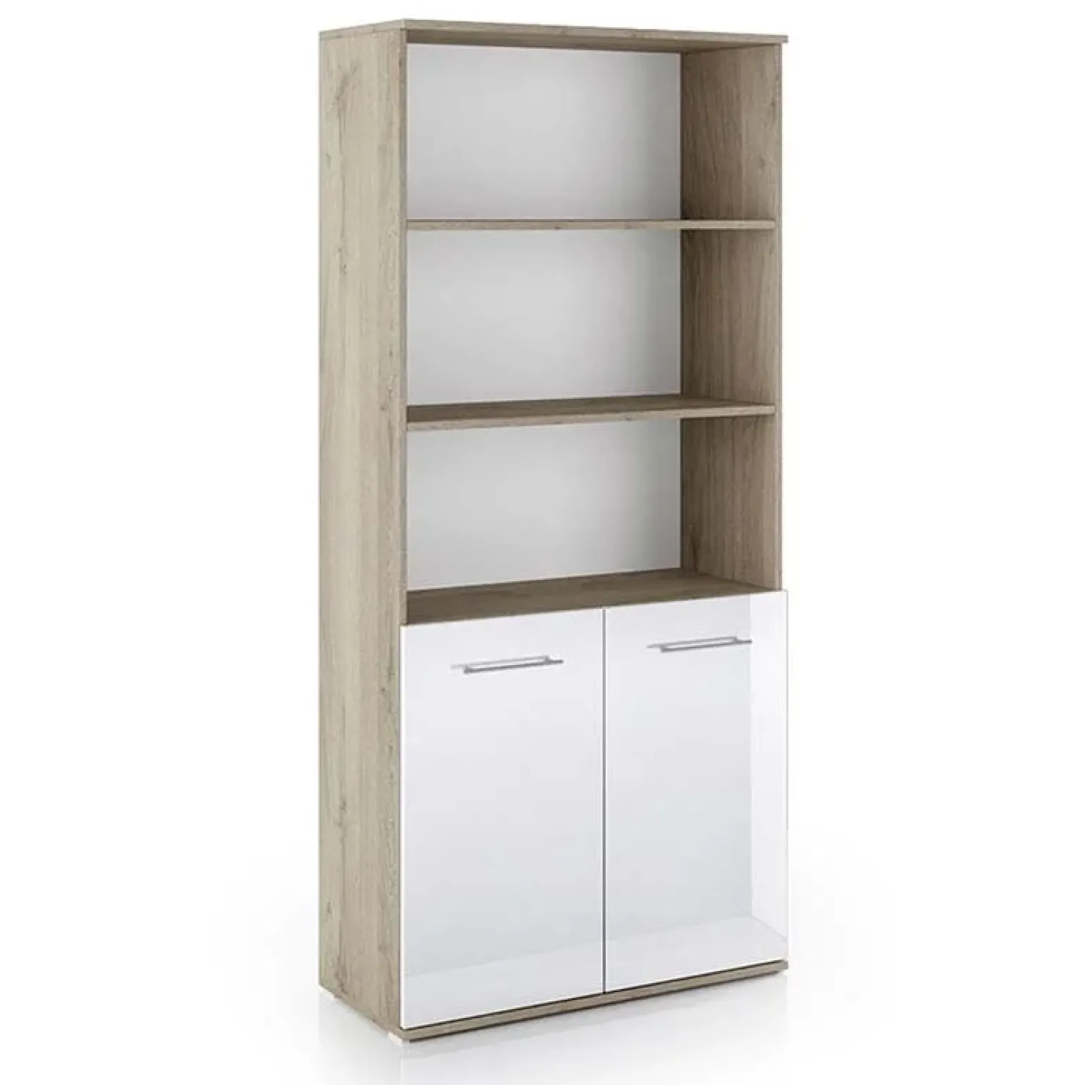 Arredo ufficio completo moderno rovere bianco antracite lucido Time 23
