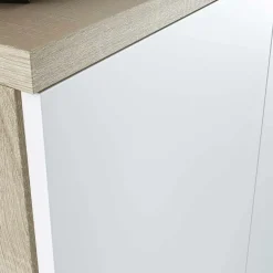 Arredo ufficio completo moderno bianco opaco rovere natura Work 1