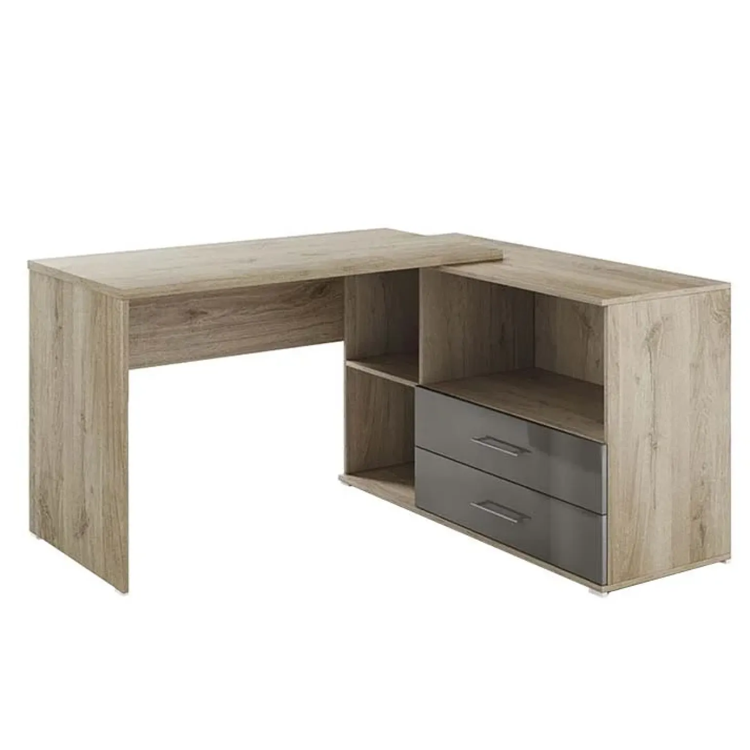Arredo ufficio completo moderno rovere antracite lucido Time 11