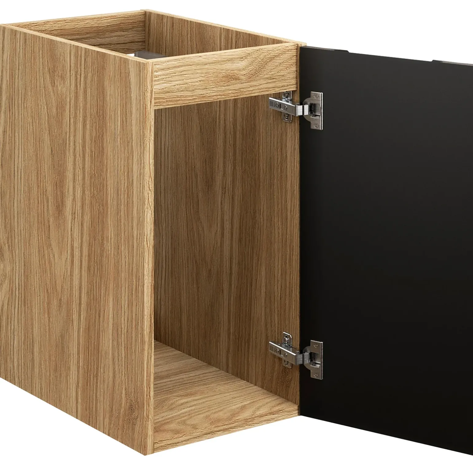 Base bagno sospesa 30x60h cm 1 anta nero rovere Swim