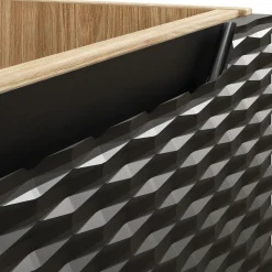 Base bagno sospesa 30x60h cm 1 anta nero rovere Swim