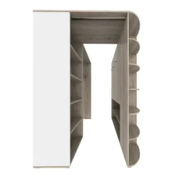 Cabina armadio 148x199h cm ad angolo rovere champagne beige Fabio Gihome®
