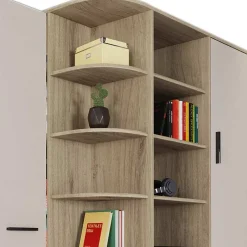 Cabina armadio 148x199h cm ad angolo rovere champagne beige Fabio Gihome®