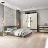 Camera completa matrimoniale con comò moderna rovere scuro-chiaro Rovigo