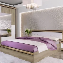 Camera da letto completa rovere sonoma bianco opaco Riga