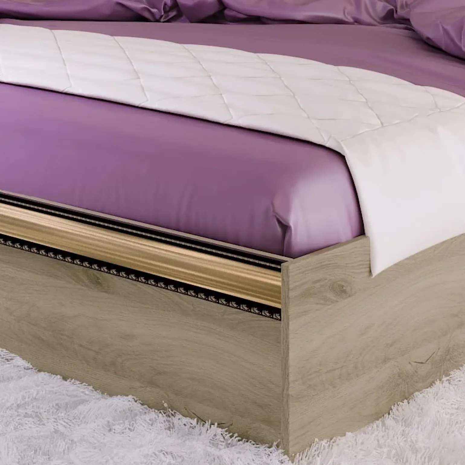 Camera da letto completa rovere sonoma bianco opaco Riga